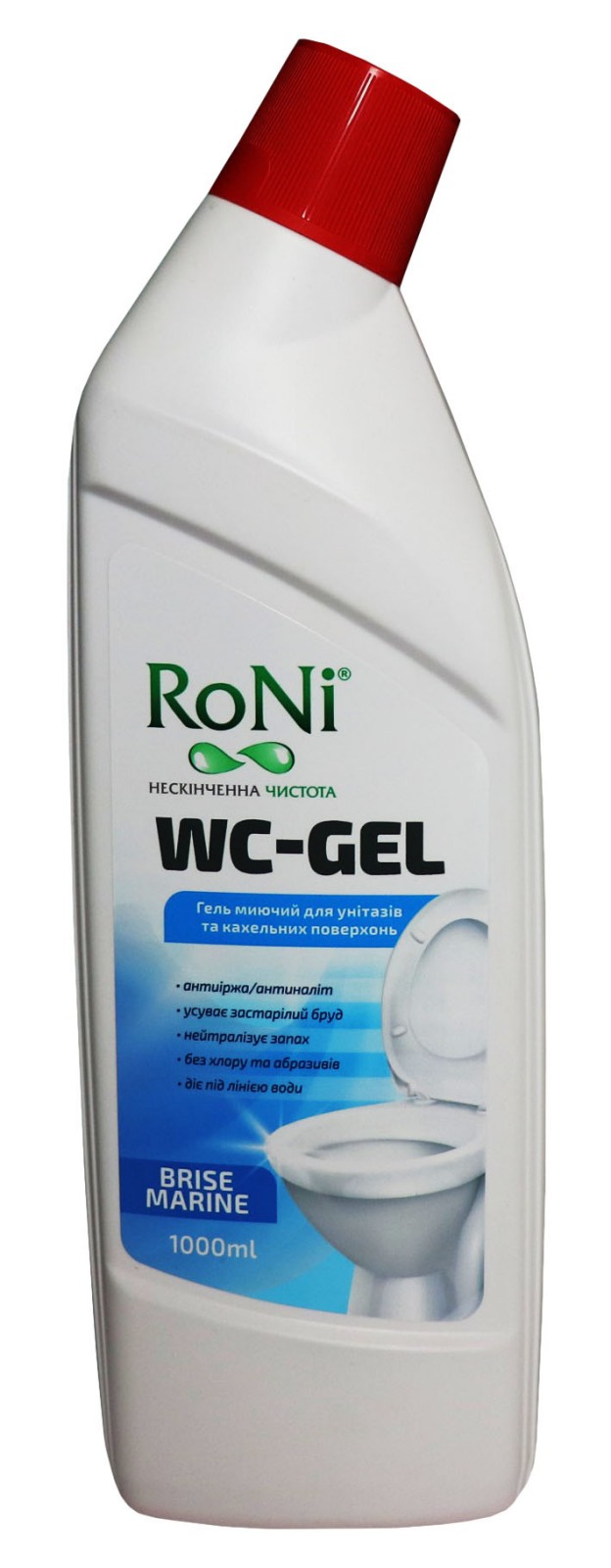 Засіб-гель миючий для унітазів та кахельних поверхонь RoNi Brise Marine 1000мл